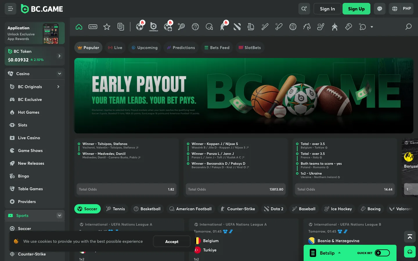 BC.Game sportsbook