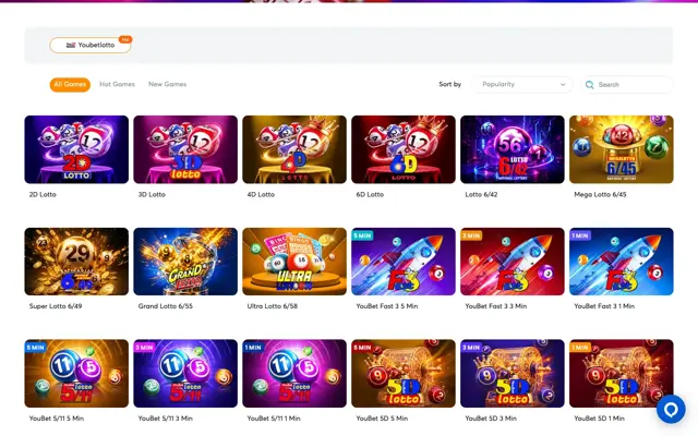 BK8 lottery lobby with 2D, 3D, 4D and 6/42 to 6/58 lotto games