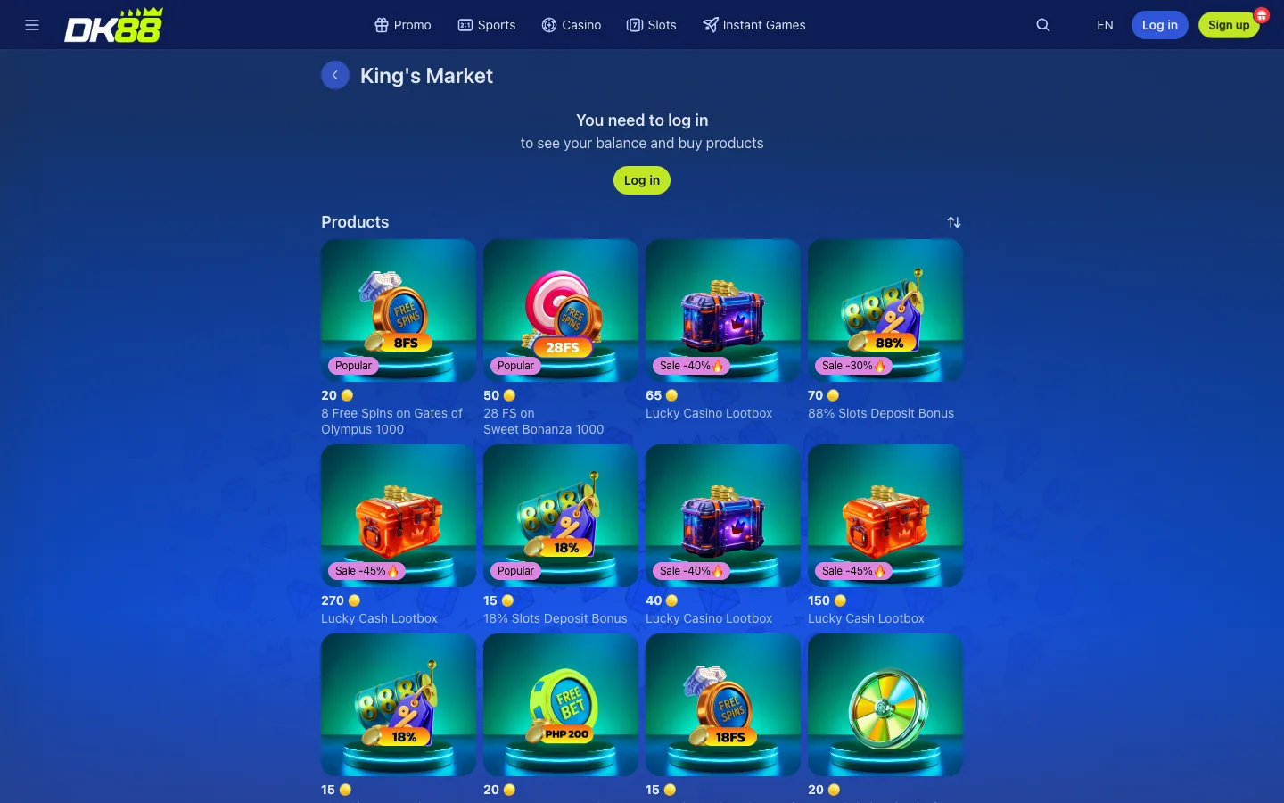 DK88 King's Market products