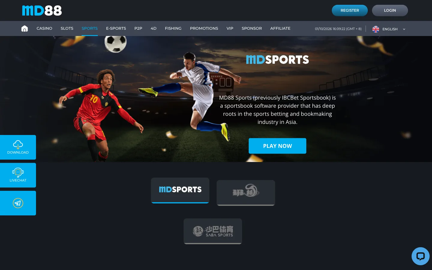 MD88 sportsbook providers