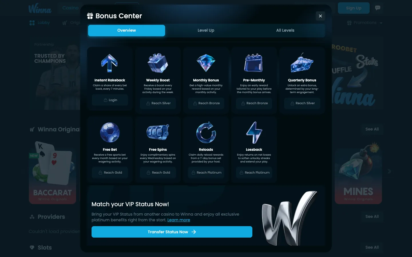 Bonus Center Winna